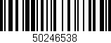 Código de barras (EAN, GTIN, SKU, ISBN): '50246538'