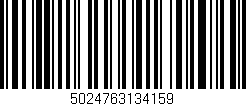 Código de barras (EAN, GTIN, SKU, ISBN): '5024763134159'