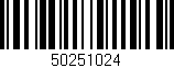 Código de barras (EAN, GTIN, SKU, ISBN): '50251024'