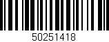 Código de barras (EAN, GTIN, SKU, ISBN): '50251418'