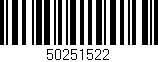 Código de barras (EAN, GTIN, SKU, ISBN): '50251522'