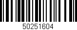 Código de barras (EAN, GTIN, SKU, ISBN): '50251604'