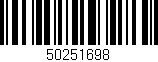 Código de barras (EAN, GTIN, SKU, ISBN): '50251698'
