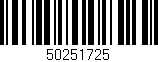 Código de barras (EAN, GTIN, SKU, ISBN): '50251725'