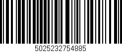 Código de barras (EAN, GTIN, SKU, ISBN): '5025232754885'