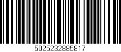 Código de barras (EAN, GTIN, SKU, ISBN): '5025232885817'