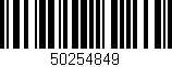 Código de barras (EAN, GTIN, SKU, ISBN): '50254849'