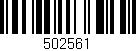 Código de barras (EAN, GTIN, SKU, ISBN): '502561'