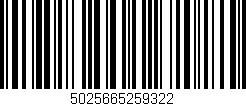 Código de barras (EAN, GTIN, SKU, ISBN): '5025665259322'