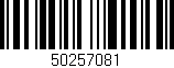 Código de barras (EAN, GTIN, SKU, ISBN): '50257081'