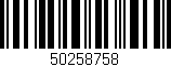 Código de barras (EAN, GTIN, SKU, ISBN): '50258758'