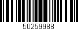 Código de barras (EAN, GTIN, SKU, ISBN): '50259988'