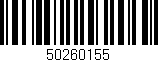 Código de barras (EAN, GTIN, SKU, ISBN): '50260155'