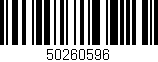 Código de barras (EAN, GTIN, SKU, ISBN): '50260596'
