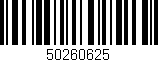 Código de barras (EAN, GTIN, SKU, ISBN): '50260625'