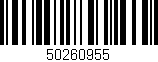Código de barras (EAN, GTIN, SKU, ISBN): '50260955'
