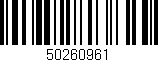 Código de barras (EAN, GTIN, SKU, ISBN): '50260961'