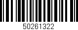 Código de barras (EAN, GTIN, SKU, ISBN): '50261322'