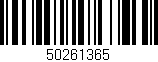 Código de barras (EAN, GTIN, SKU, ISBN): '50261365'