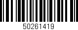 Código de barras (EAN, GTIN, SKU, ISBN): '50261419'