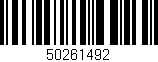 Código de barras (EAN, GTIN, SKU, ISBN): '50261492'