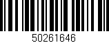 Código de barras (EAN, GTIN, SKU, ISBN): '50261646'