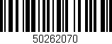Código de barras (EAN, GTIN, SKU, ISBN): '50262070'