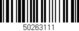 Código de barras (EAN, GTIN, SKU, ISBN): '50263111'