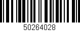 Código de barras (EAN, GTIN, SKU, ISBN): '50264028'