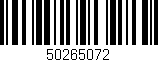 Código de barras (EAN, GTIN, SKU, ISBN): '50265072'