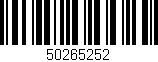 Código de barras (EAN, GTIN, SKU, ISBN): '50265252'