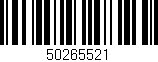 Código de barras (EAN, GTIN, SKU, ISBN): '50265521'