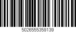 Código de barras (EAN, GTIN, SKU, ISBN): '5026555359139'