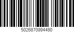 Código de barras (EAN, GTIN, SKU, ISBN): '5026870994480'