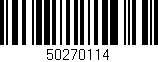 Código de barras (EAN, GTIN, SKU, ISBN): '50270114'