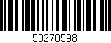 Código de barras (EAN, GTIN, SKU, ISBN): '50270598'