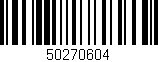 Código de barras (EAN, GTIN, SKU, ISBN): '50270604'