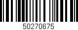 Código de barras (EAN, GTIN, SKU, ISBN): '50270675'