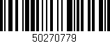 Código de barras (EAN, GTIN, SKU, ISBN): '50270779'