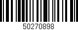 Código de barras (EAN, GTIN, SKU, ISBN): '50270898'