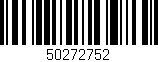 Código de barras (EAN, GTIN, SKU, ISBN): '50272752'