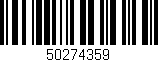 Código de barras (EAN, GTIN, SKU, ISBN): '50274359'