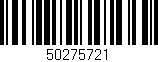 Código de barras (EAN, GTIN, SKU, ISBN): '50275721'