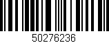 Código de barras (EAN, GTIN, SKU, ISBN): '50276236'
