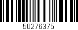 Código de barras (EAN, GTIN, SKU, ISBN): '50276375'