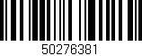 Código de barras (EAN, GTIN, SKU, ISBN): '50276381'