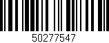 Código de barras (EAN, GTIN, SKU, ISBN): '50277547'