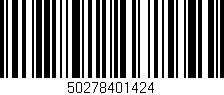 Código de barras (EAN, GTIN, SKU, ISBN): '50278401424'
