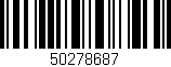 Código de barras (EAN, GTIN, SKU, ISBN): '50278687'