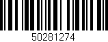Código de barras (EAN, GTIN, SKU, ISBN): '50281274'